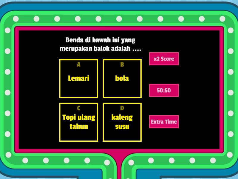 SIFAT-SIFAT BANGUN RUANG - Gameshow Quiz