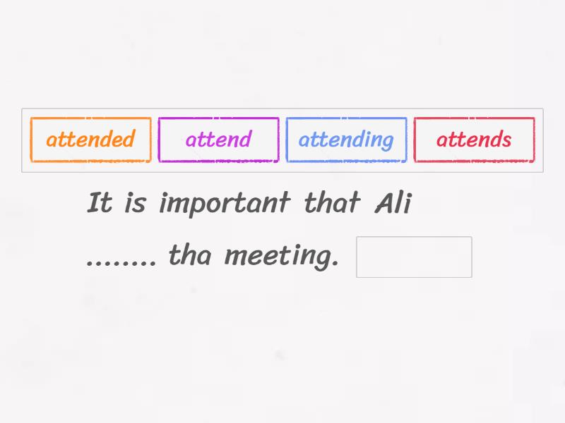 :Dictate the following parting - Complete the sentence