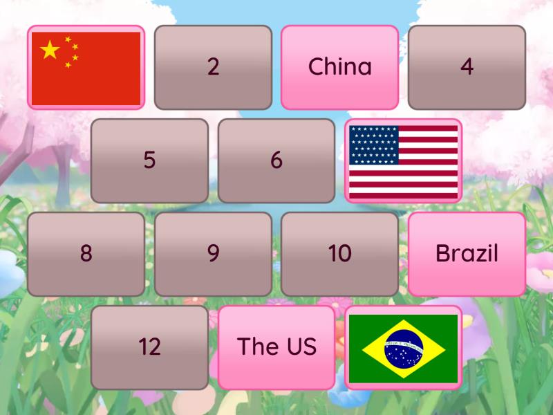 Countries - Matching pairs