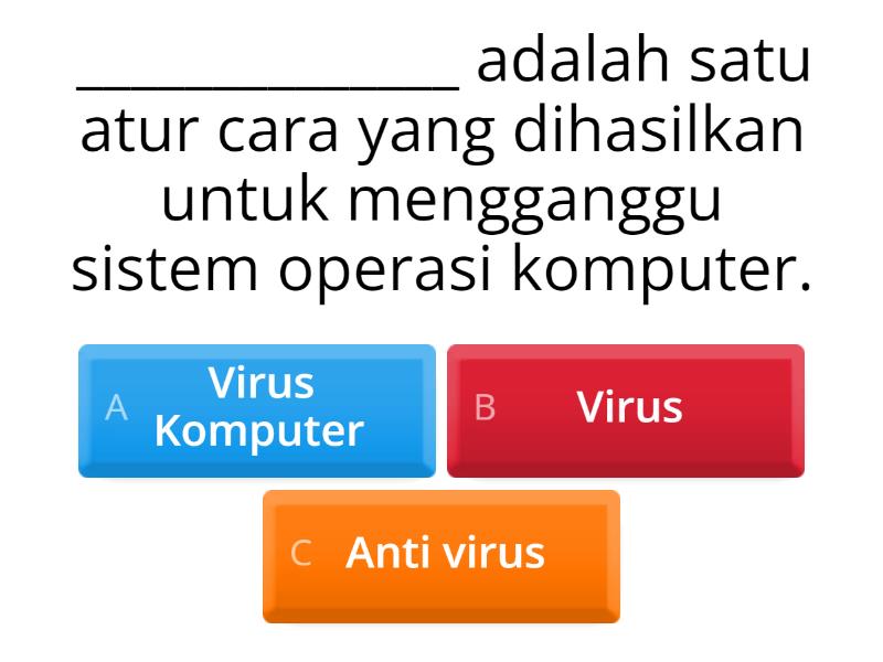 Klik Dengan Bijak : Keselamatan Komputer - Kuiz