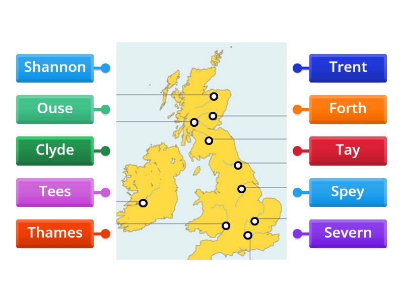 UK Rivers - Labelled diagram