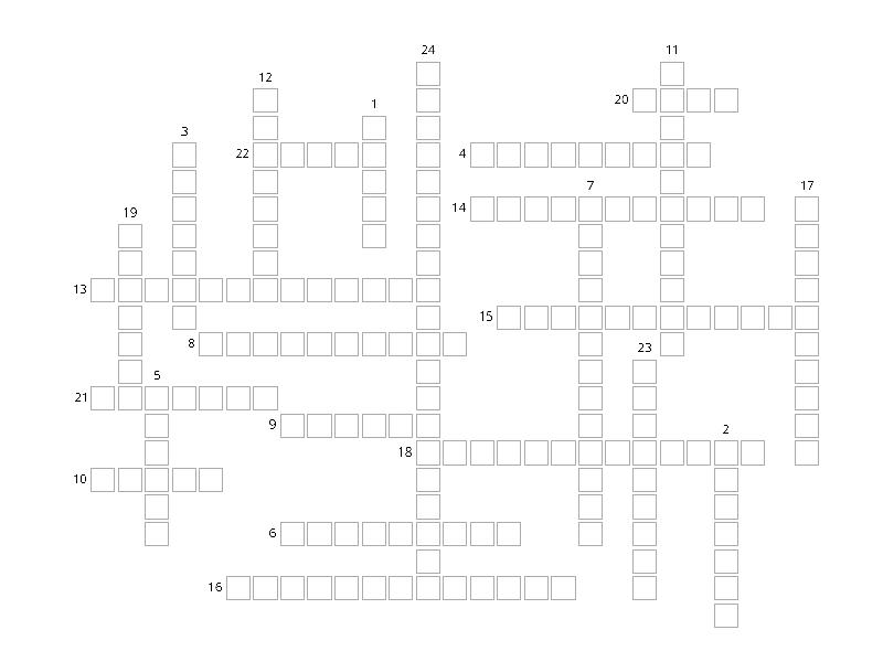 Food Crossword