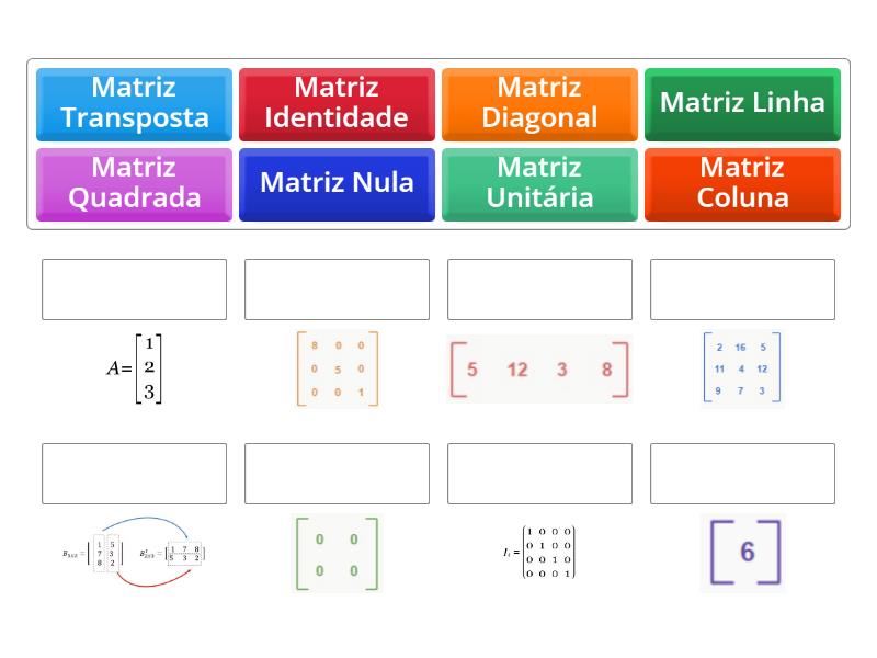 Tipos De Matrizes Match Up