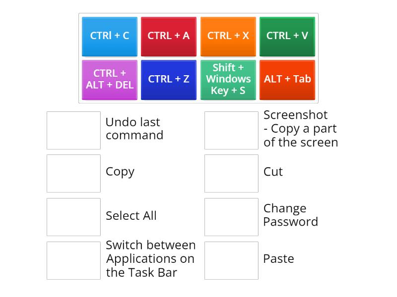 Keyboard Shortcuts - Match up