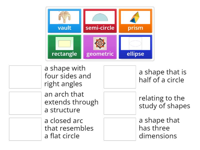 Lesson 2 Shapes Exercise 3 - Match up