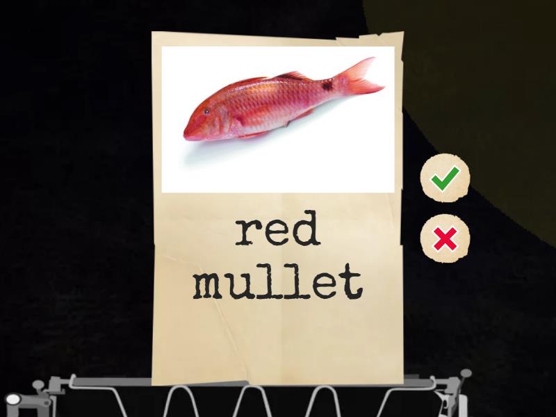 Fish and seafood - Flash cards
