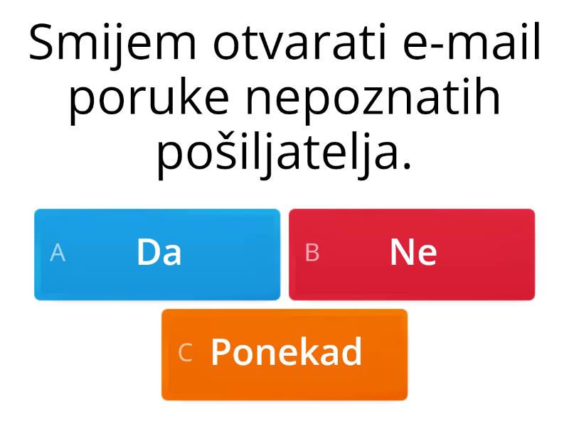 2. Razred - 3.provjera Znanja - Quiz