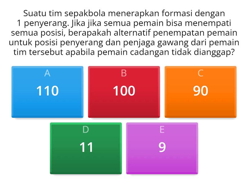 Pre Test/ Post Test Permutasi - Quiz