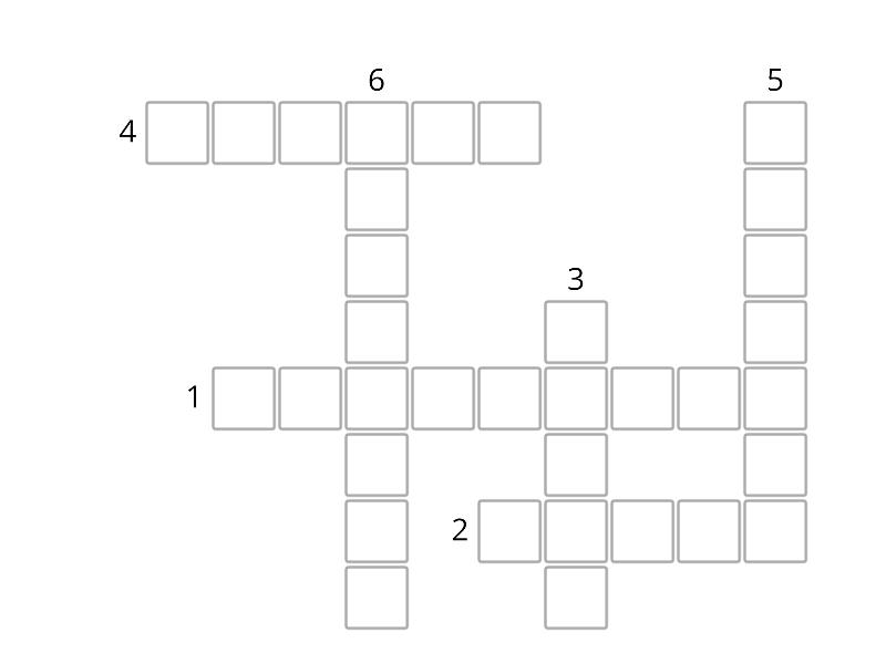 Crucigrama de emociones - Crossword