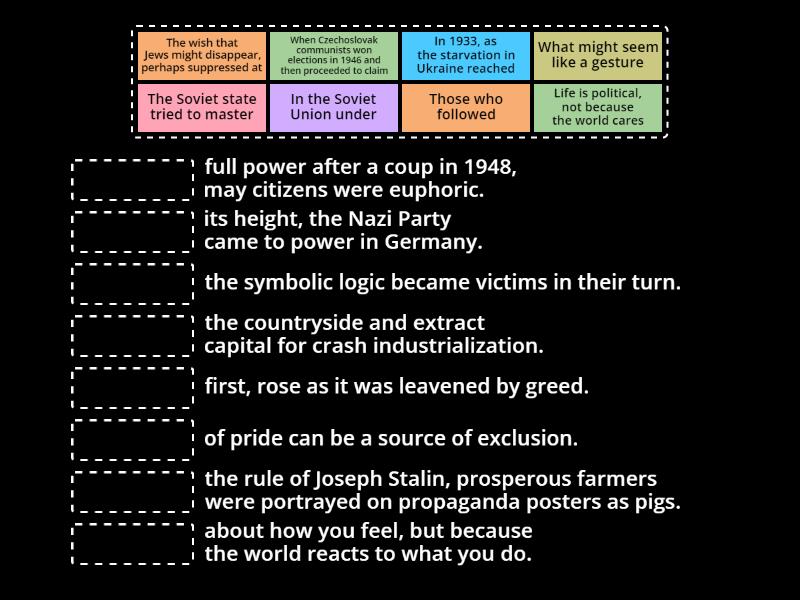 Chapter 4 - Task 1 (Match the beginnings of the sentences with the ...