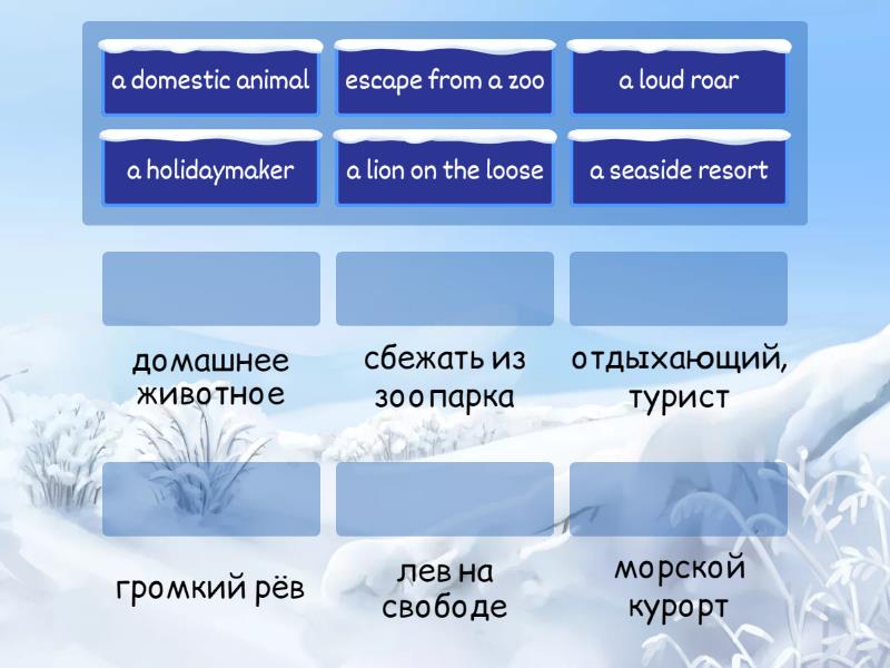 Focus 3 Unit 3.2 Vocabulary - Match up