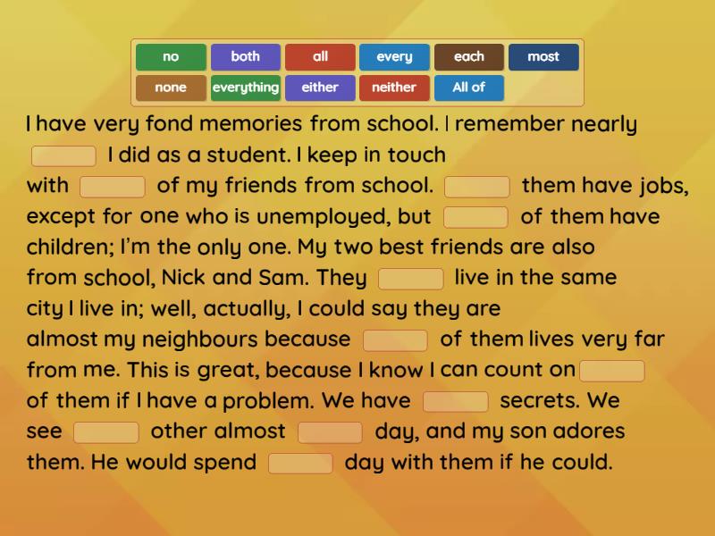 I4 Quantifiers - Complete the sentence