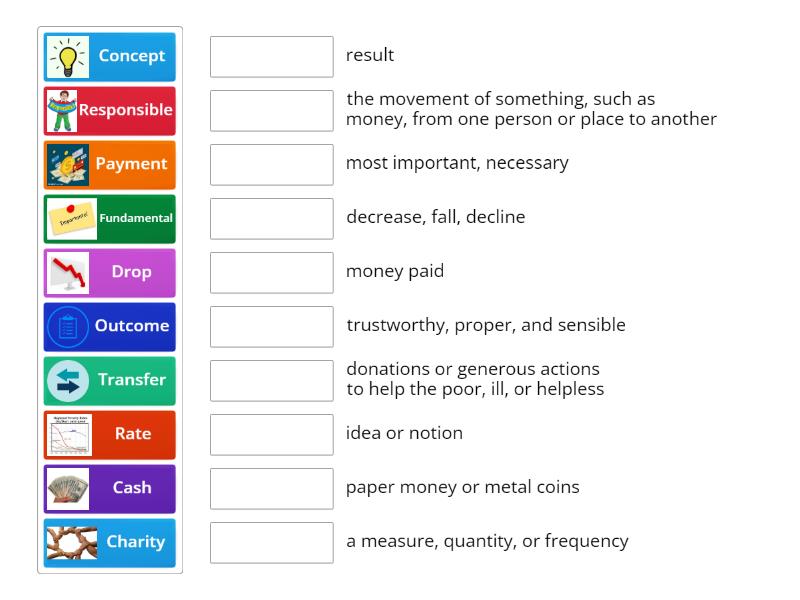 Unit 5 Lesson B Vocabulary - Match up