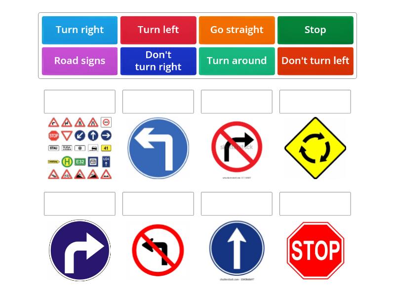 SJ2 6 Road signs - Match up