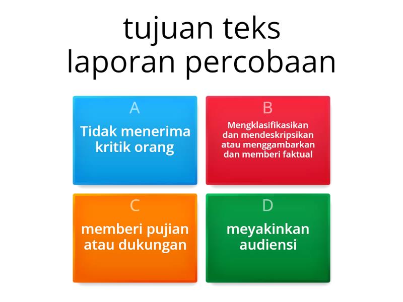 Teks Laporan Percobaan - Quiz