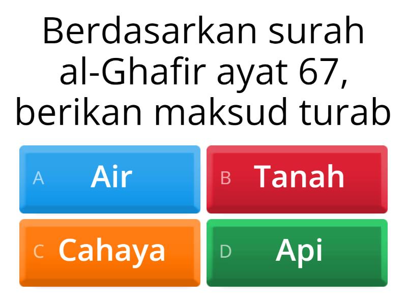 Penciptaan Manusia Bukti Kekuasaan Allah Quiz