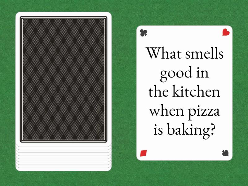 Pizza Speaking Cards