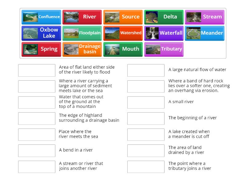 River Features - Match up