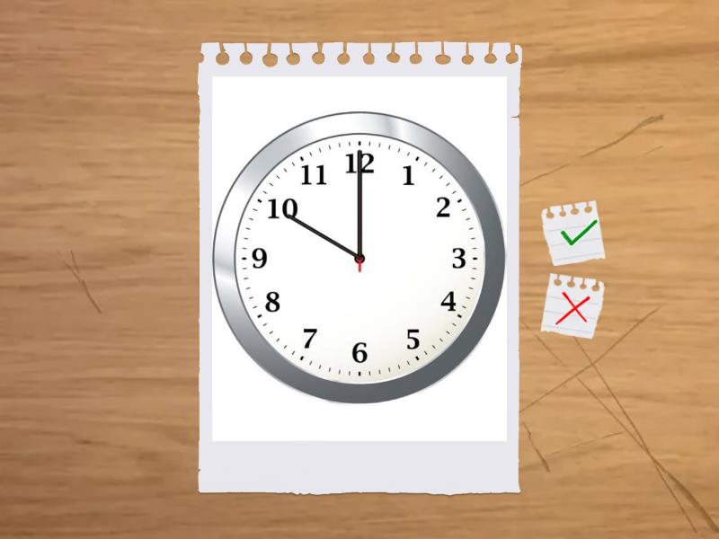 What time is it now? - Flash cards