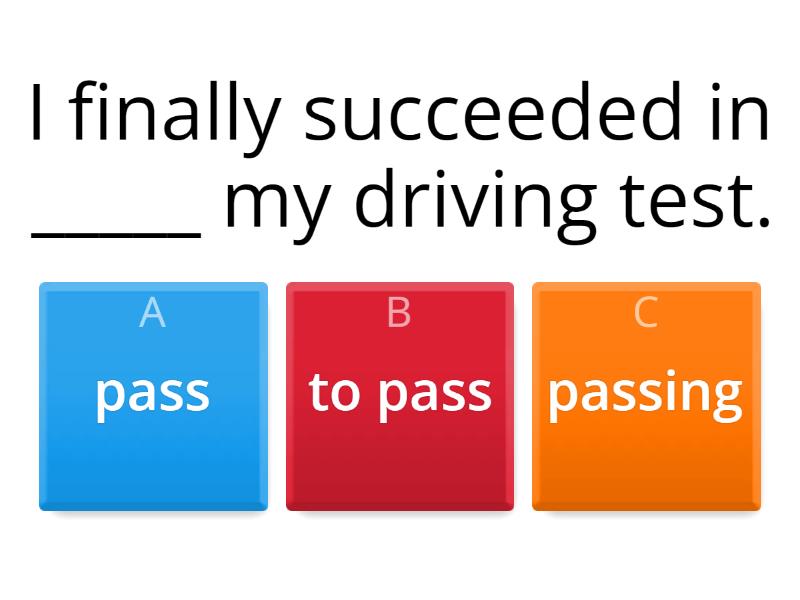 Choose the correct word or phrase to complete. - Quiz