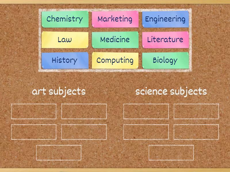 art or science - Group sort