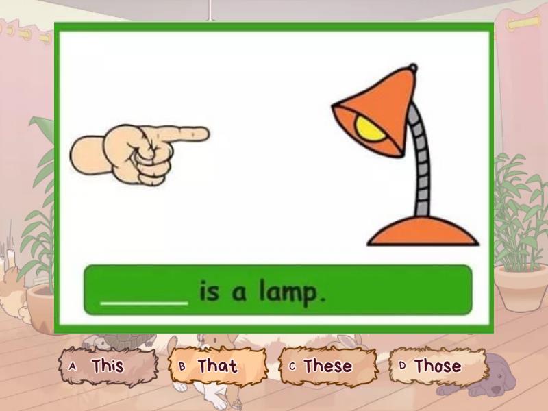 Wordwall This That These Those Quiz