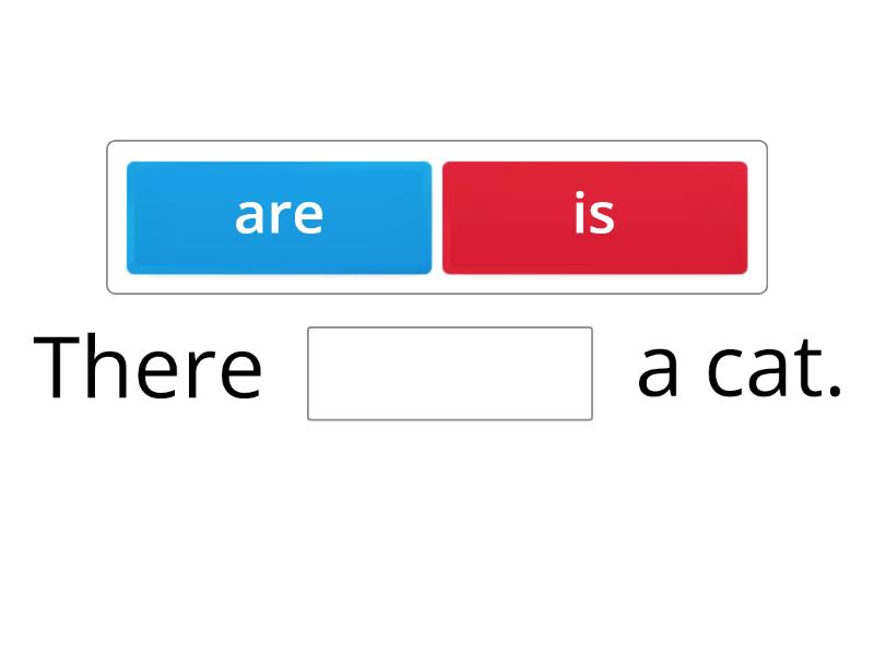 there is there are animals missing words - Complete the sentence