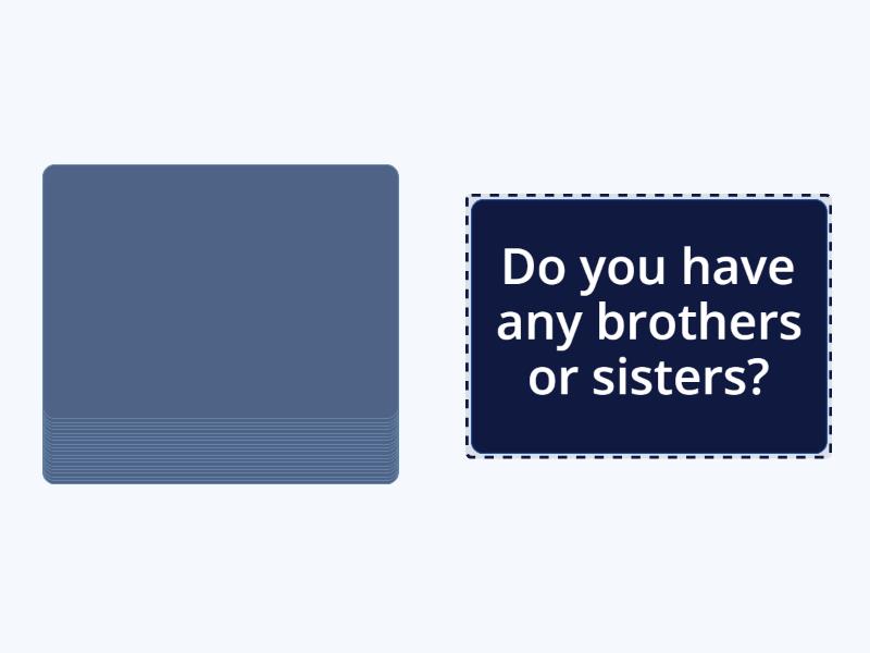 1.1 Describe your family Speaking cards