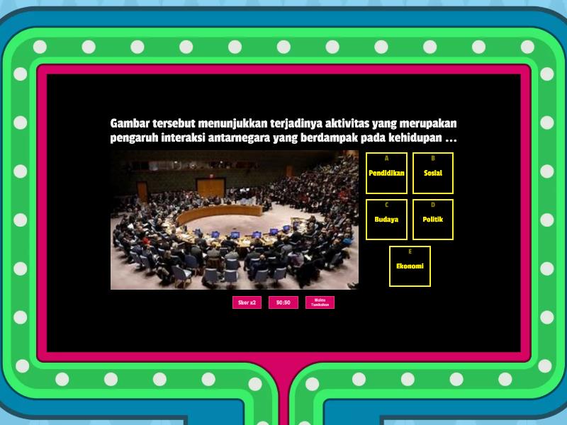 Pengaruh Perubahan Dan Interaksi Ruang Antarnegara - Gameshow Quiz