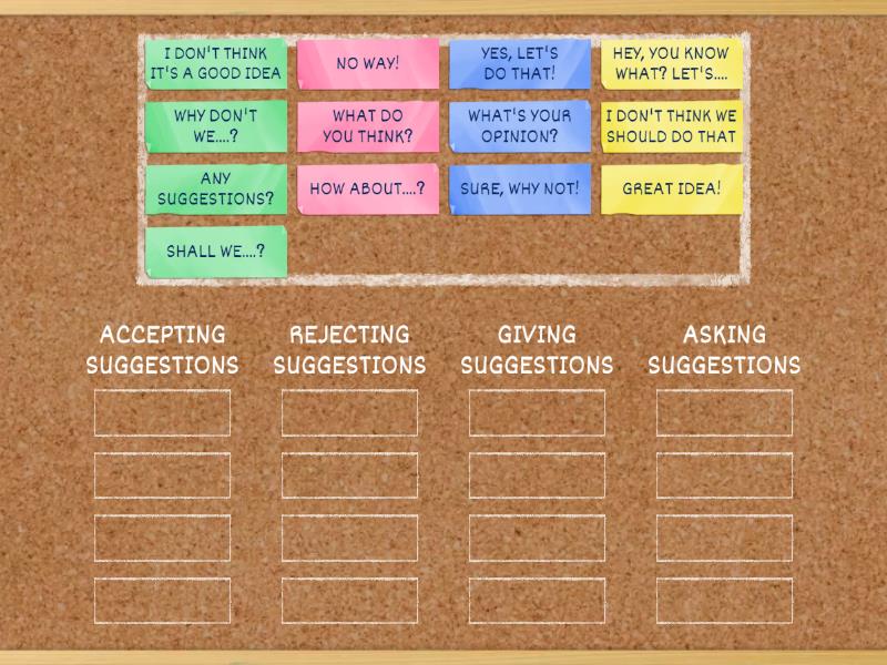 SUGGESTIONS - Group sort