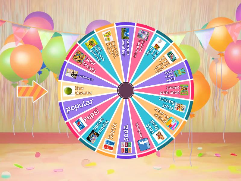 Sour Treats Wheel - Spin the wheel