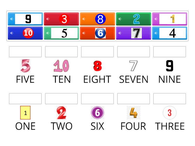 NUMBERS- MATCH - Une las parejas