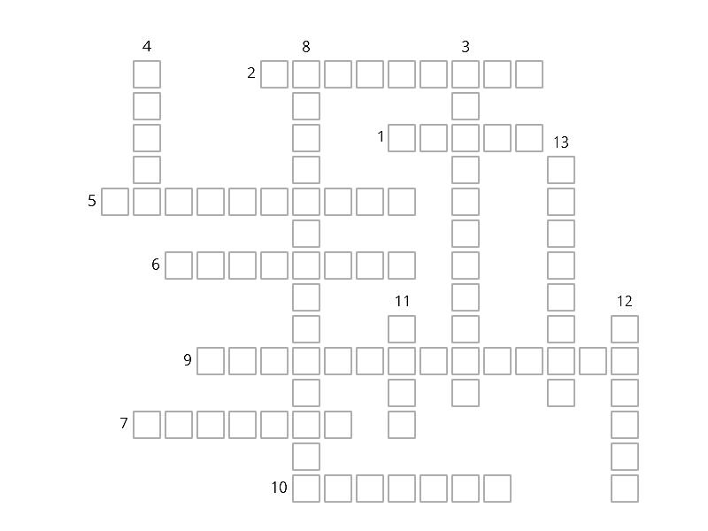 Digestive System Anatomy Terms Crossword