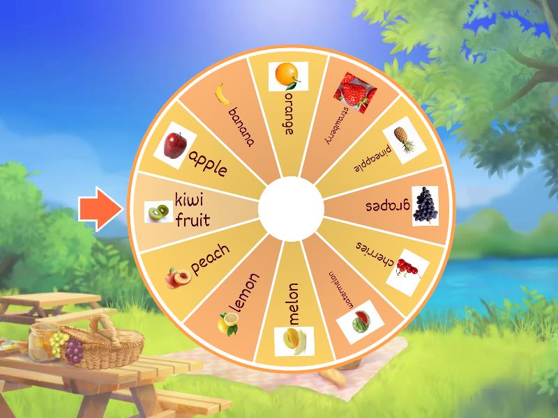 Fruits Bingo - Spin the wheel