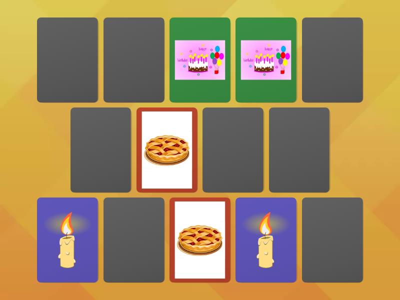 Happy Birthday - Matching pairs