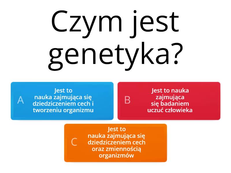 Biologia - Genetyka - Quiz