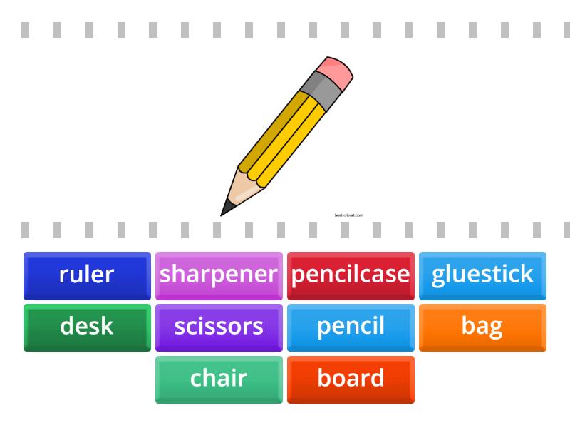 Classroom objects - Find the match