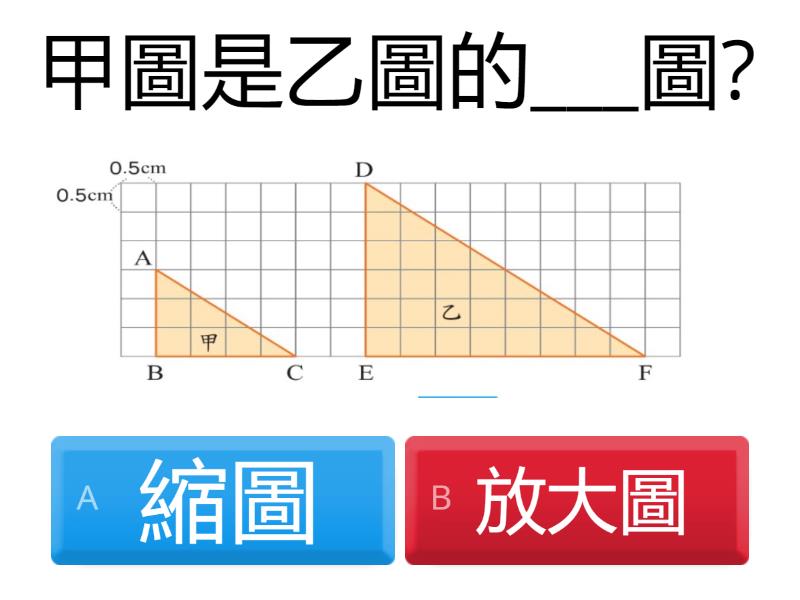 六年級-對應點、對應邊、對應角 - Quiz