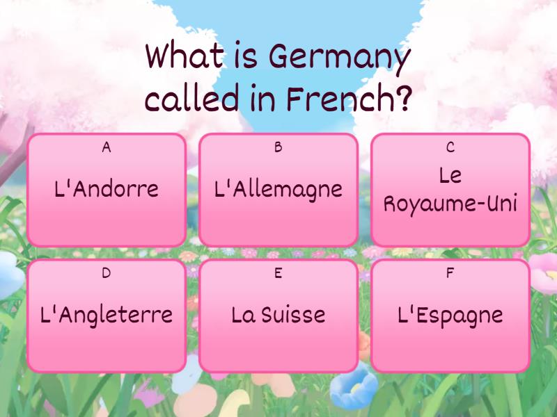Les pays voisins de la france Quiz