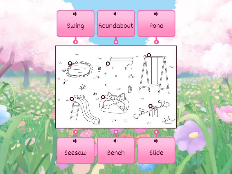 KINDER UNIT 2: THE PARK ~ LABEL - Labelled diagram