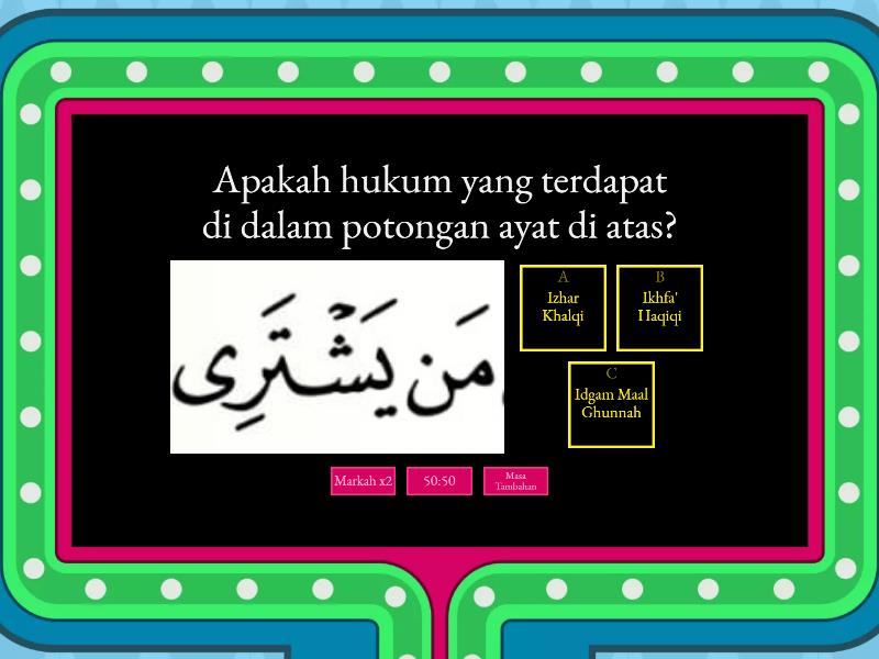 KUIZ NUZUL QURAN (MENENGAH ATAS) - Gameshow Quiz