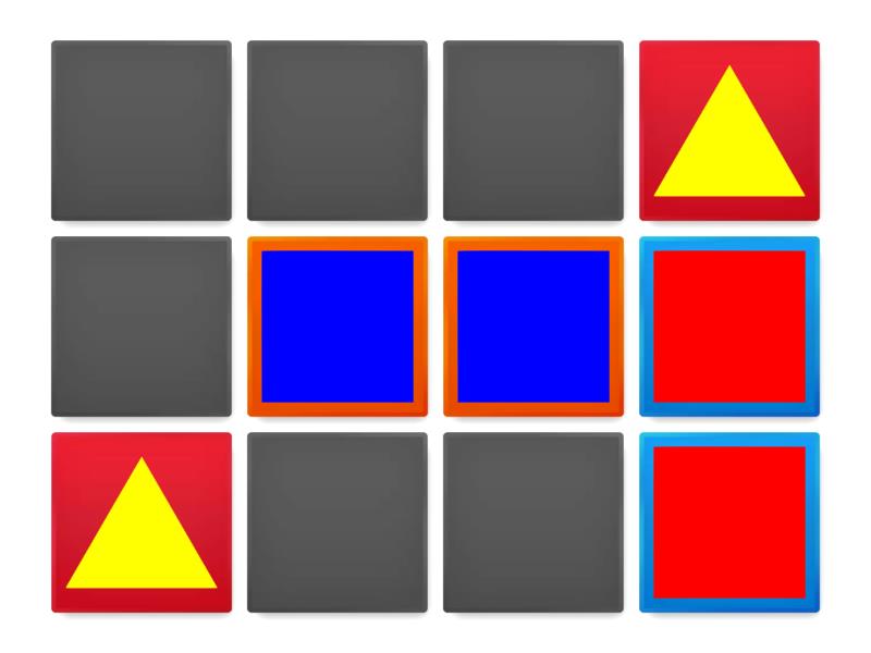 Circle, Triangle, Square - Matching pairs