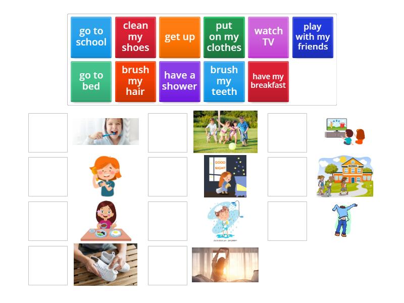Morning routine - Match up