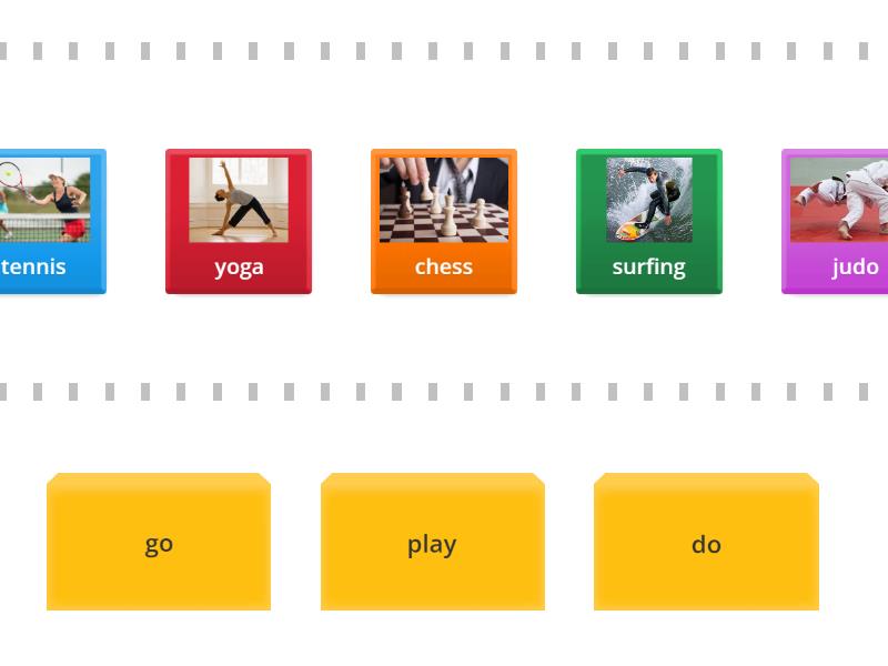 Free Time Activities: Go, Play, Do - Speed sorting