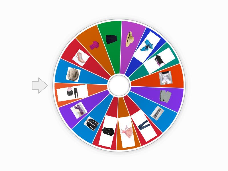 Unit 8 - Clothes - Spin the wheel