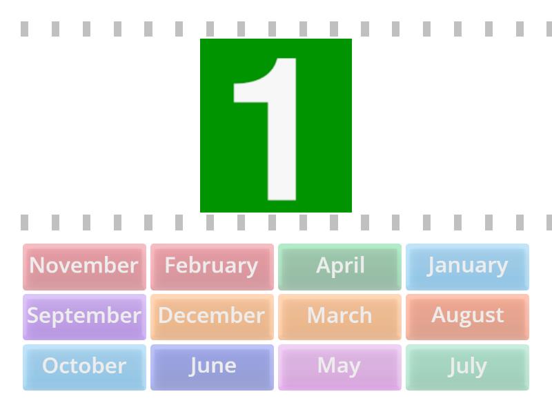 E4: Months of the year - Find the match