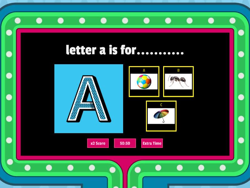 Alphabet - Gameshow Quiz