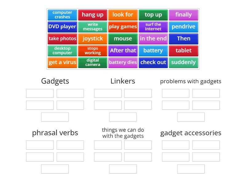 Wider World 2 unit 4 revision - Group sort