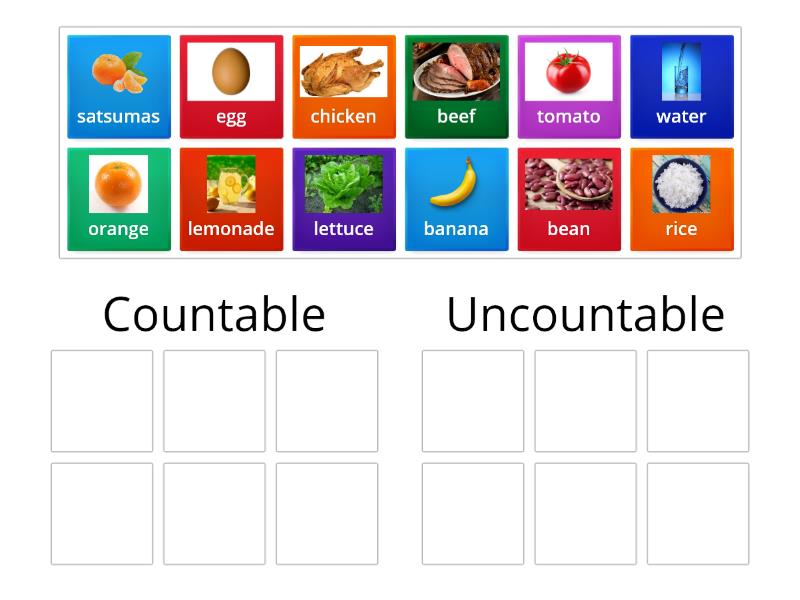 Countable Uncountable Wordwall