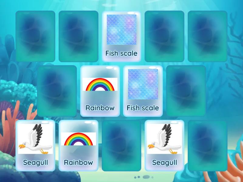 Memory game - The Rainbow Fish - part 2 - MEIE - Matching pairs